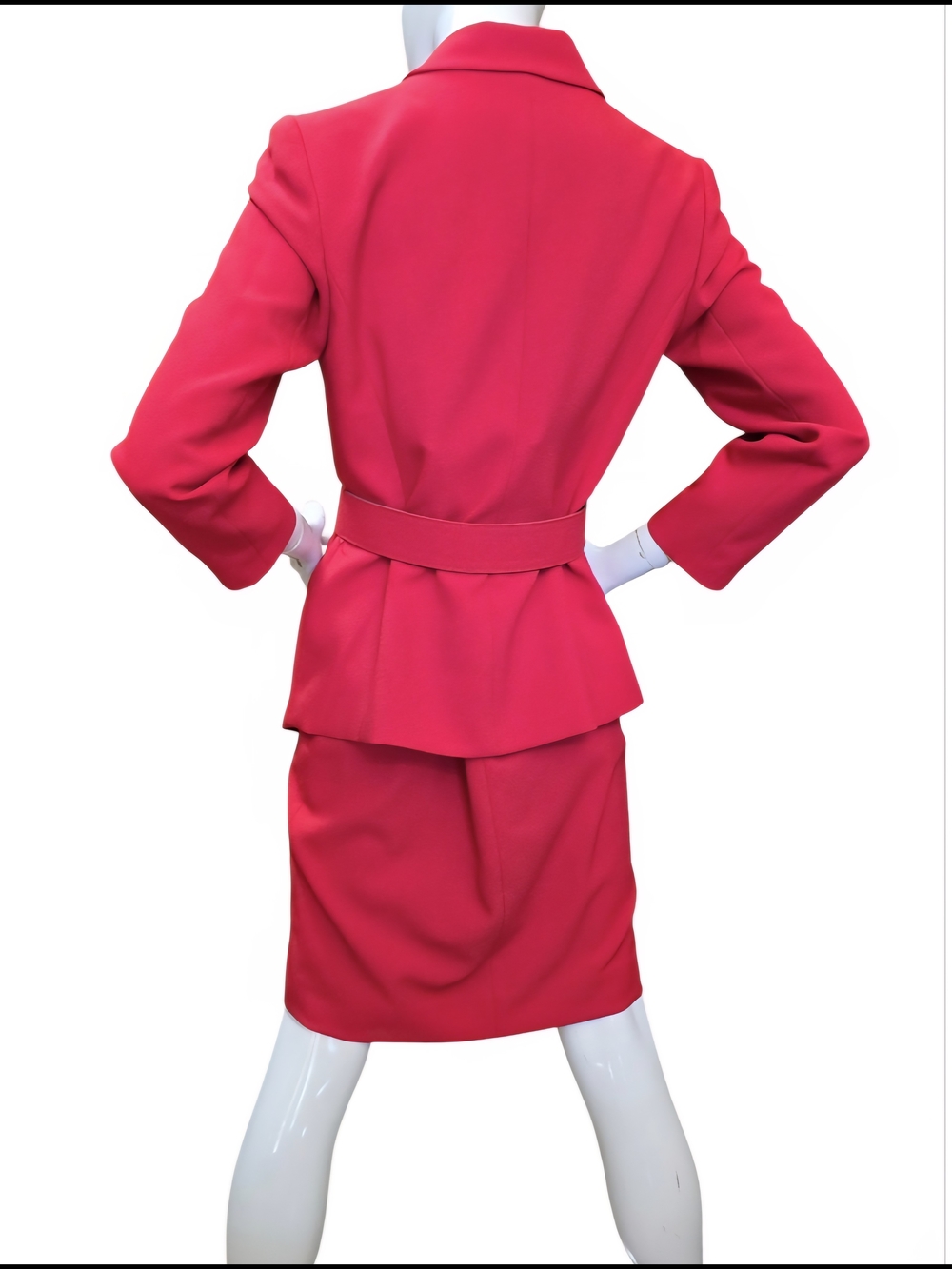 LNWOT - Tahari ASL Red Blazer & Skirt Suit Set Sz 6 - Picture 7 of 12